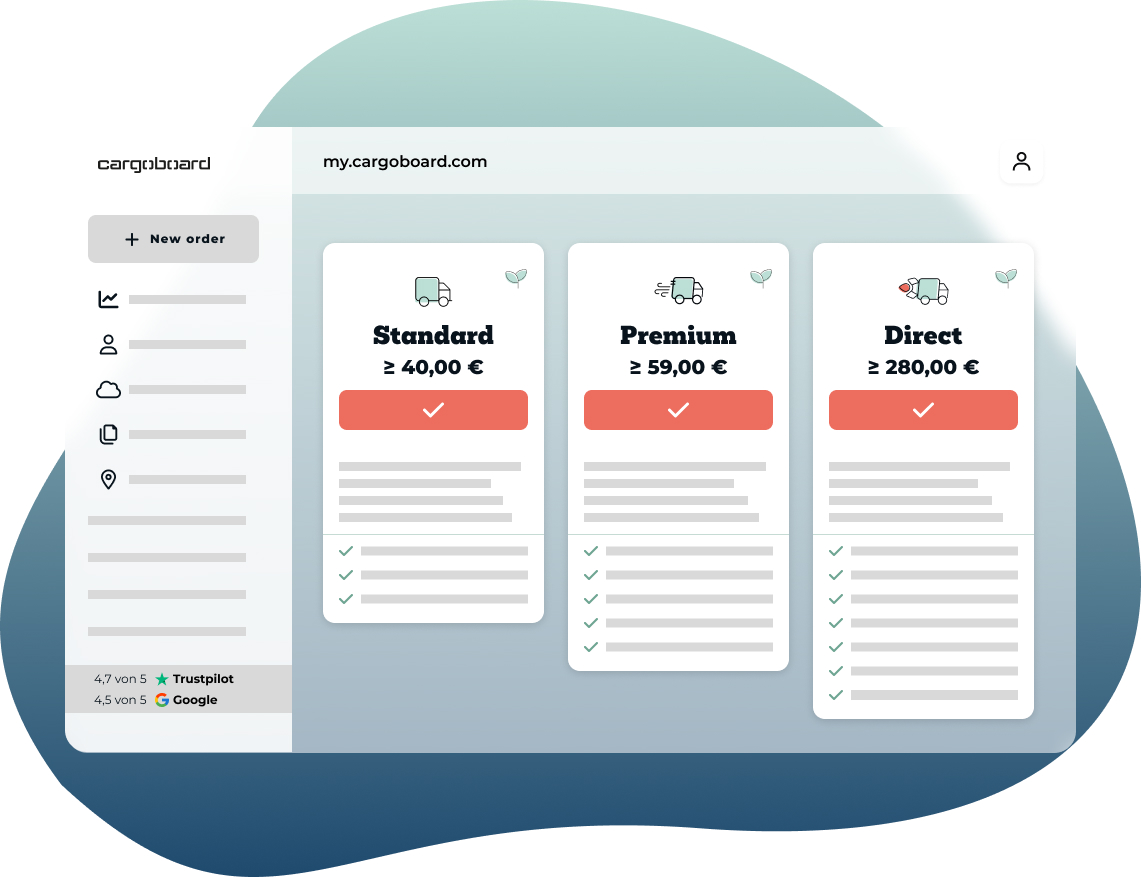 Plattform Spedition Cargoboard